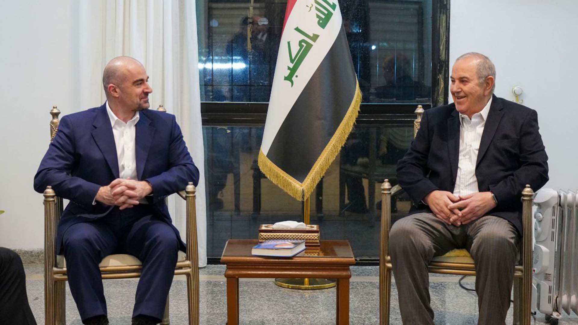  President Bafel Jalal Talabani meets with Ayad Allawi in Baghdad
